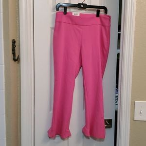 Inc ruffled leg pants